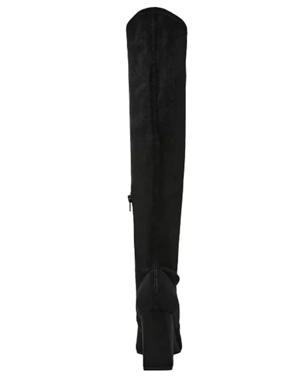 Wild Pair Inehz Women Black Suede Over the Knee Boots Pointed Toe Side Zip 8.5 M